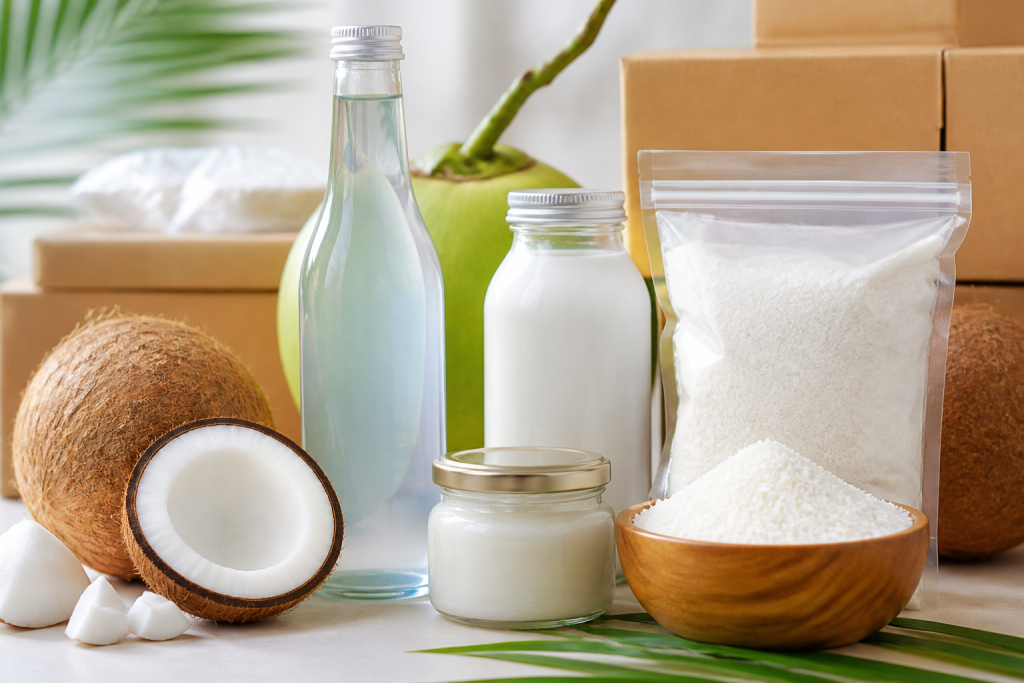 Vietnam coconut products sourcing milk water desiccated coconut buyer guide